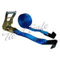 Blue 4 Piece Ratchet Tie Downs with Flat Hooks L487