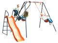 Blue/Orange Swing, Glider and Slide Set N251