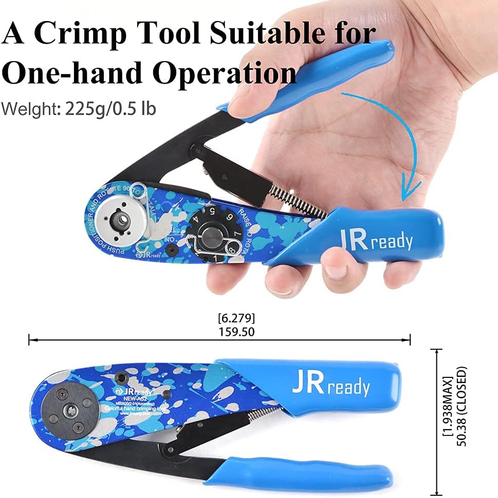 Adjustable Indent Crimp Tools with Positioner Kit H745