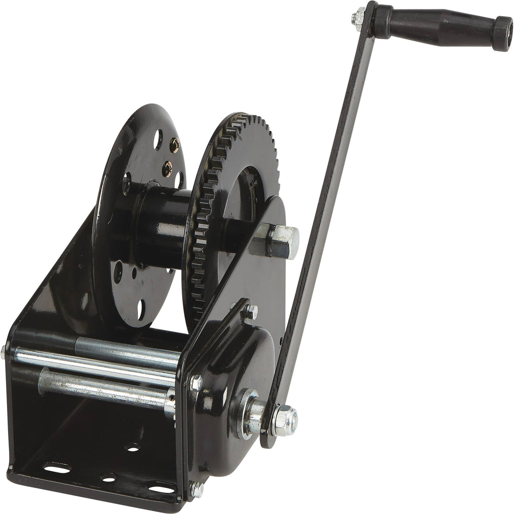 Single Speed Hand Winch with Automatic Brake, 2500-Lb. Load Capacity O367