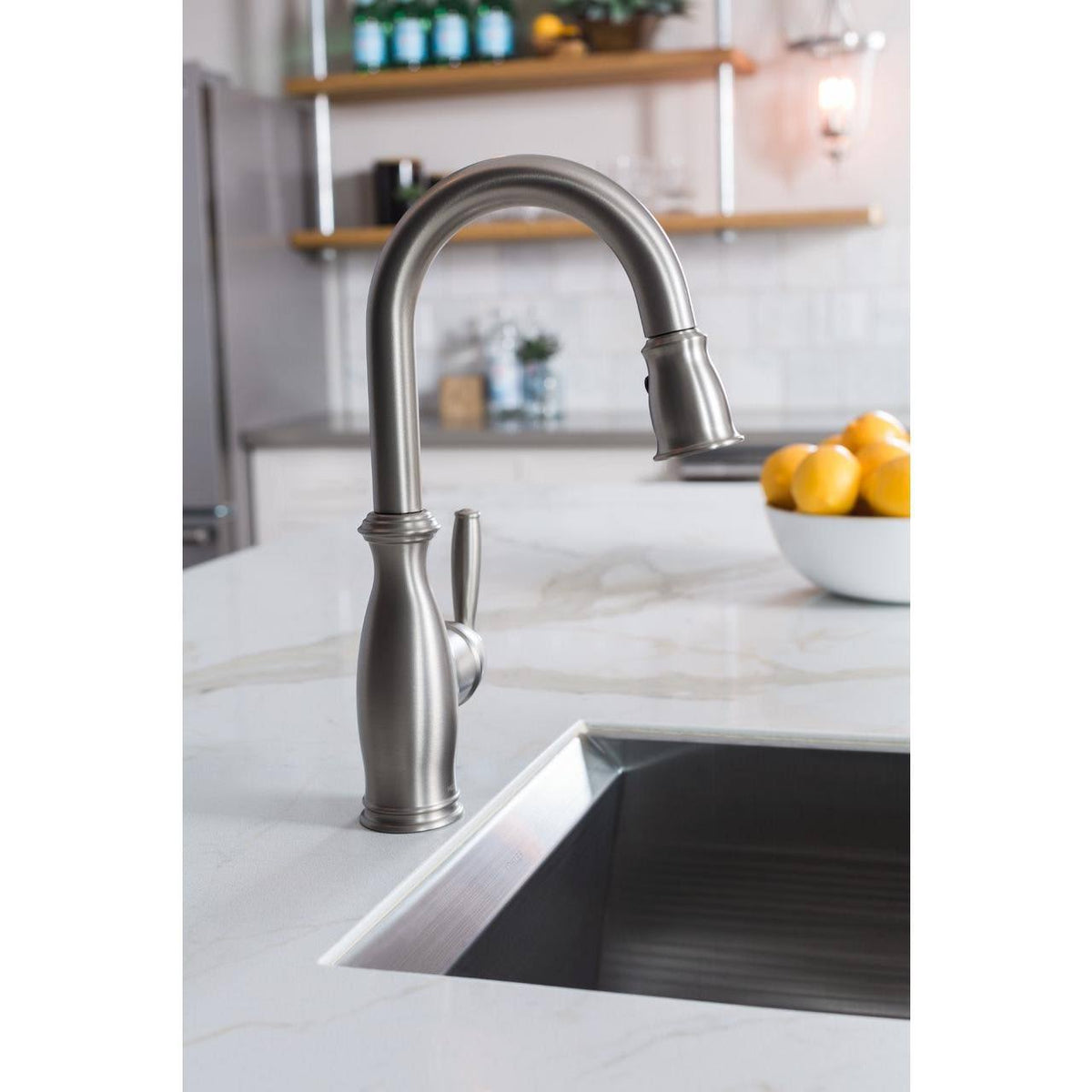 Oil Rubbed Bronze One-Handle Pulldown Bar Faucet I97316