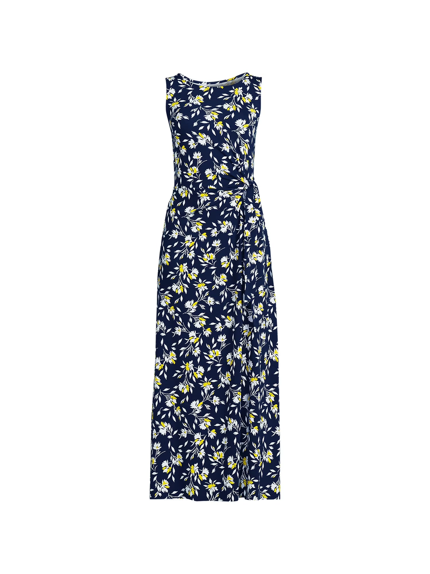 Tall Sleeveless Tie Waist Maxi Dress T7523