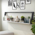 Distressed Gray and White 2-Shelf Bookcase S7887