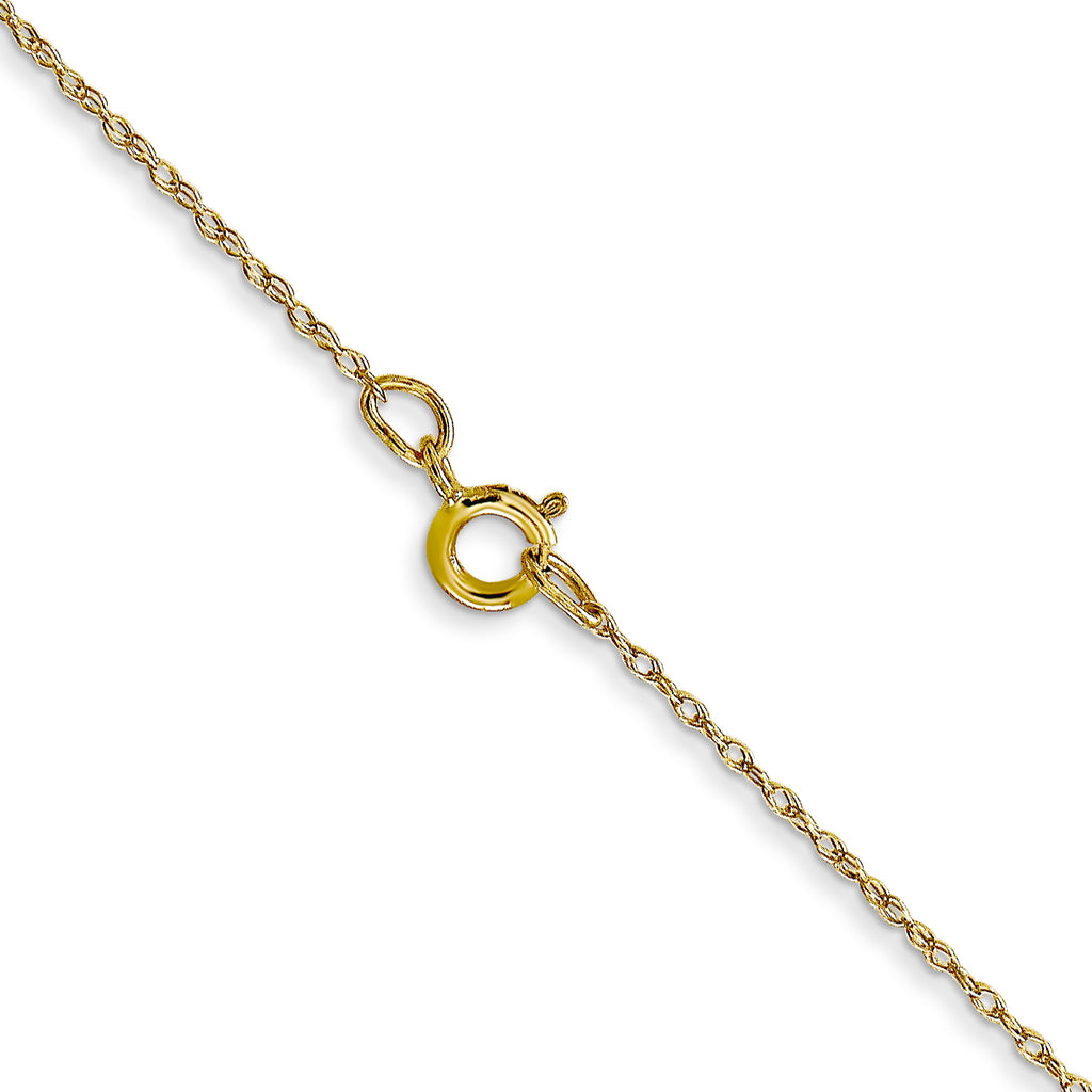 10K Yellow Gold Cable Rope Chain Necklace 16 Inches P9979