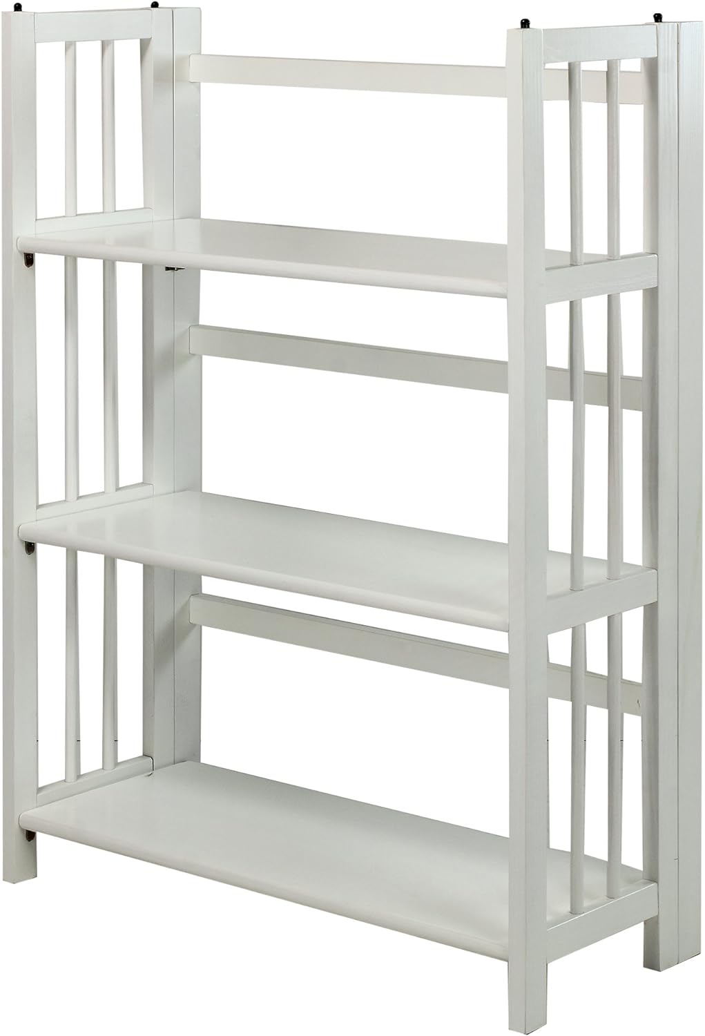 3-Shelf Folding Stackable Bookcase Natural O552499