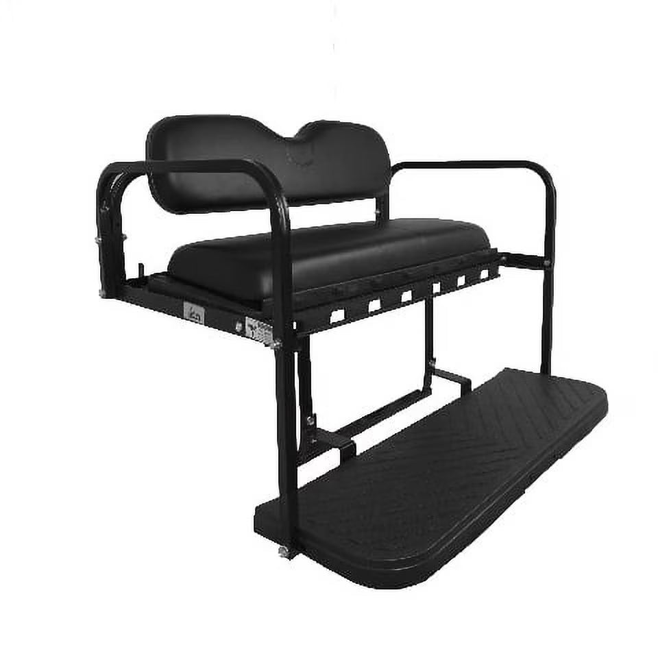 Black Rear Flip Seat for Club Car Golf Cart C1010