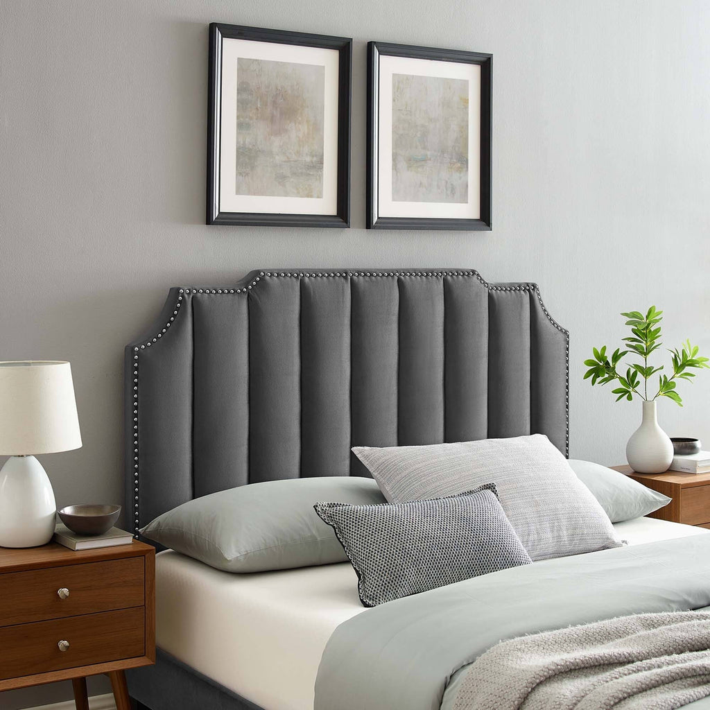 Mint Performance Velvet King/California King Headboard U95044
