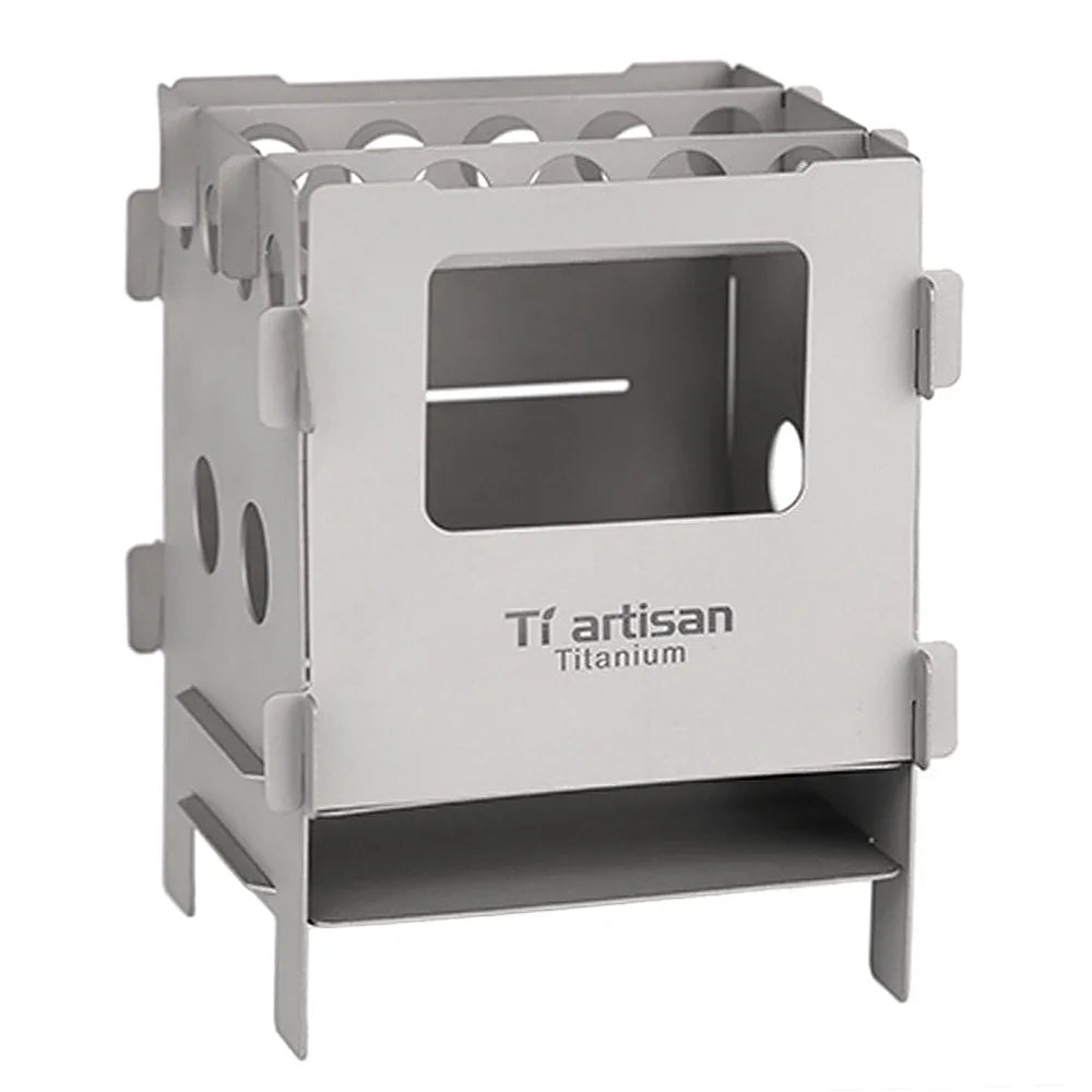 Titanium Wood Burning Pocket Camping Stove D249910