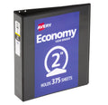 Black Round Ring Binder, 2 Capacity O9234