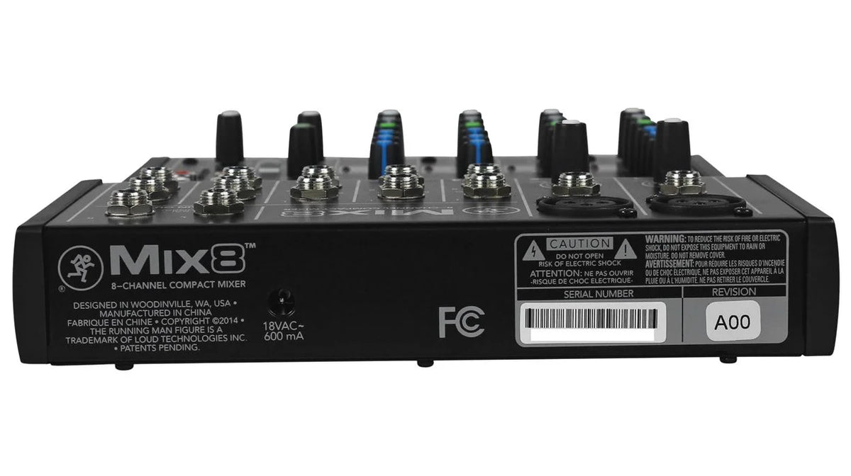 8-Ch Compact Mixer with Metal Chassis L62633
