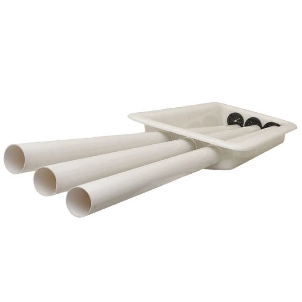 75 x 14 5/8 x 6 1/8 Inch White Boat Rod Holder Box N4170