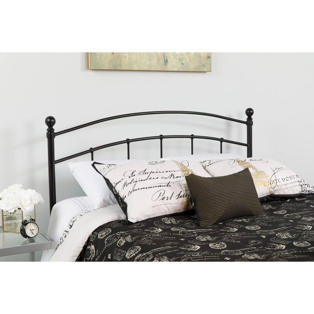 King Size Black Open Vertical Headboard L535