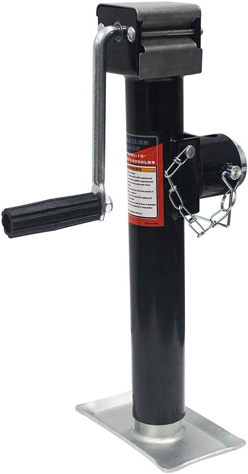 Stainless Steel Swivel Trailer Jack, 2000 lbs, 15 Inches, Pack of 2 M9687
