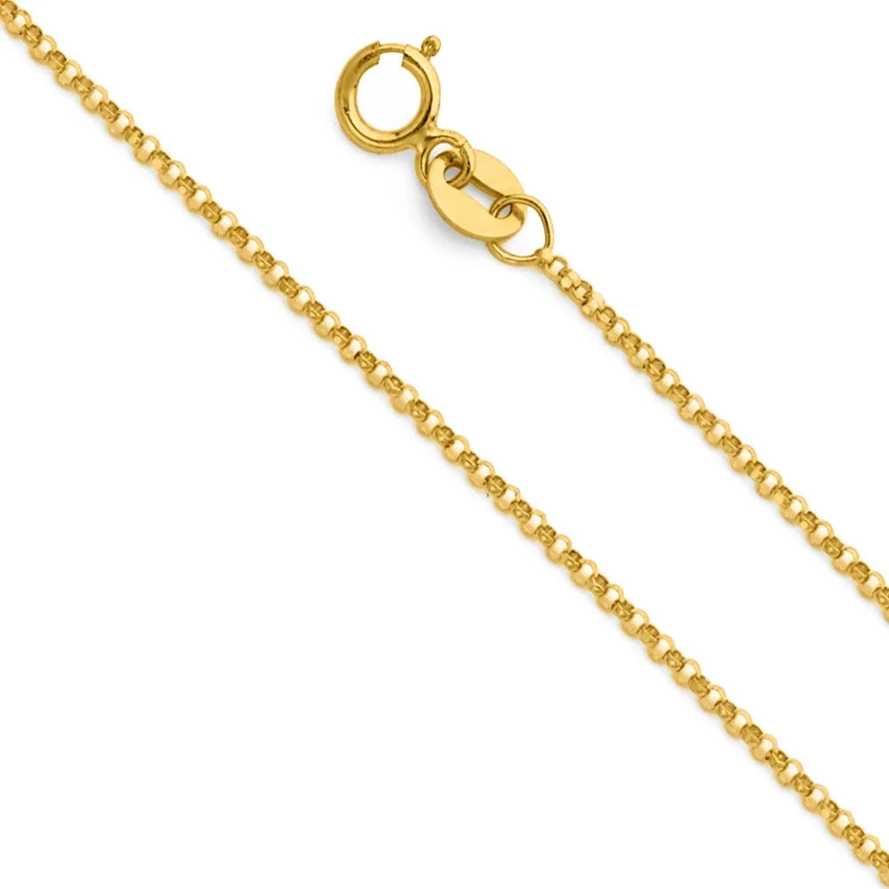 14K Yellow Gold Cherub Initial Pendant Necklace with 16" Chain E538