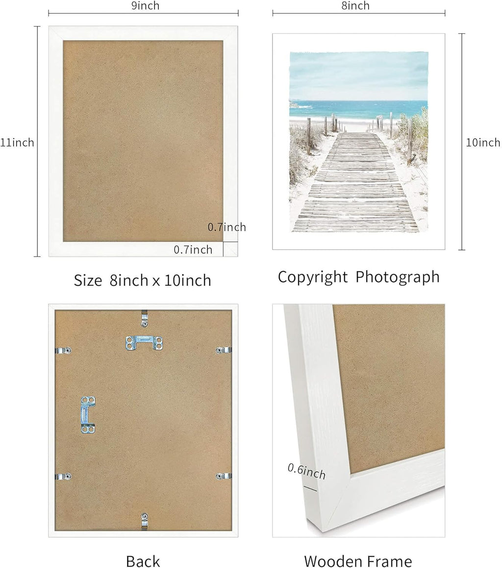 3 Piece Coastal Nautical Framed Wall Art Print D1155