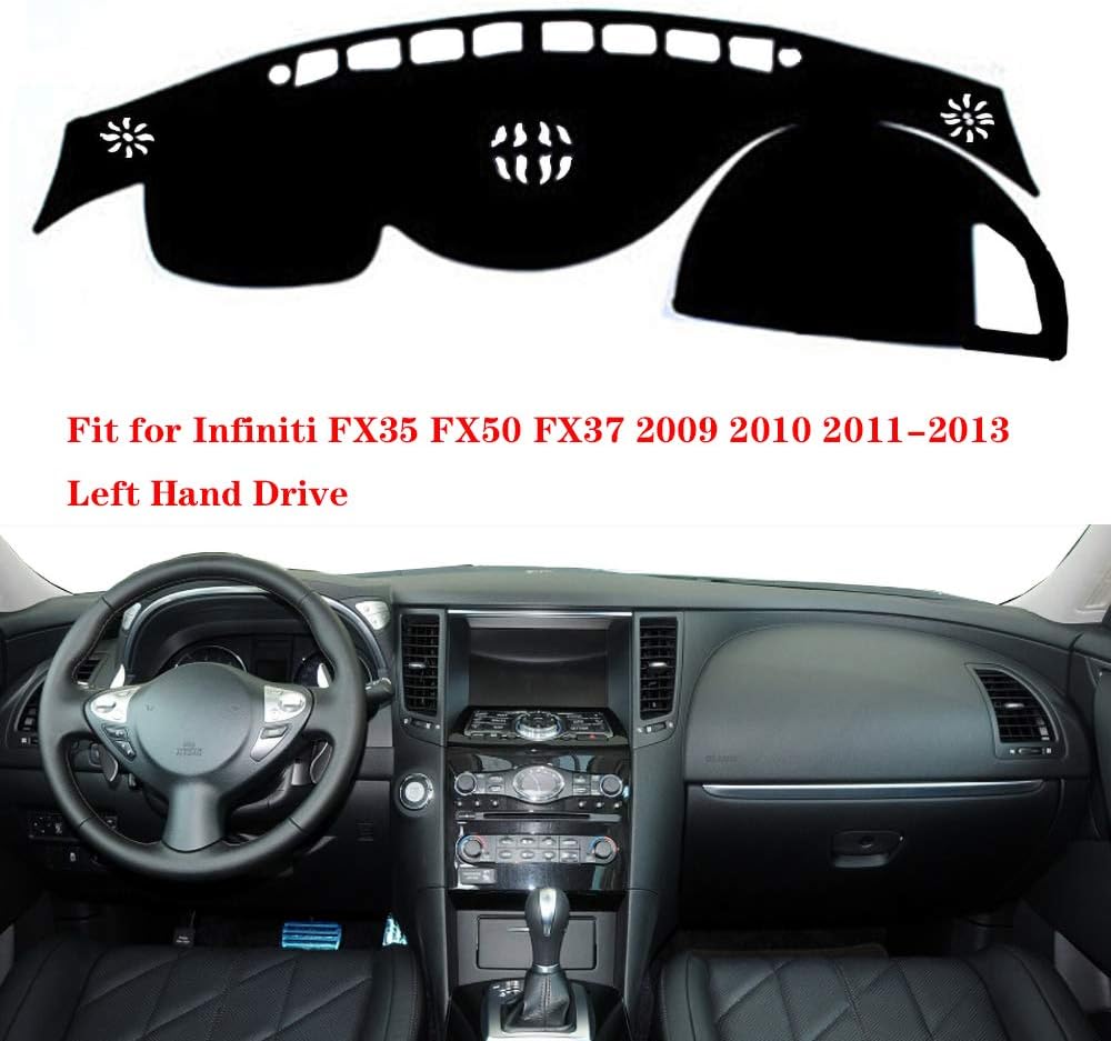 Left Hand Drive Dashboard Cover Dash Mat for Infiniti FX35 FX50 FX37 2009-2013 T28898