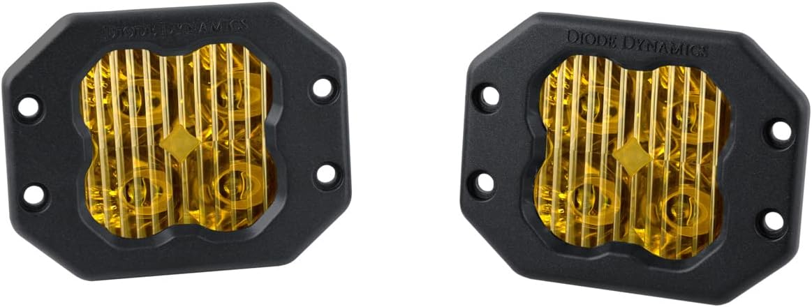 Yellow Sport Flush Mount LED Pod (pair) P22589