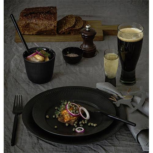 Black Fluted Salad Plate R558872