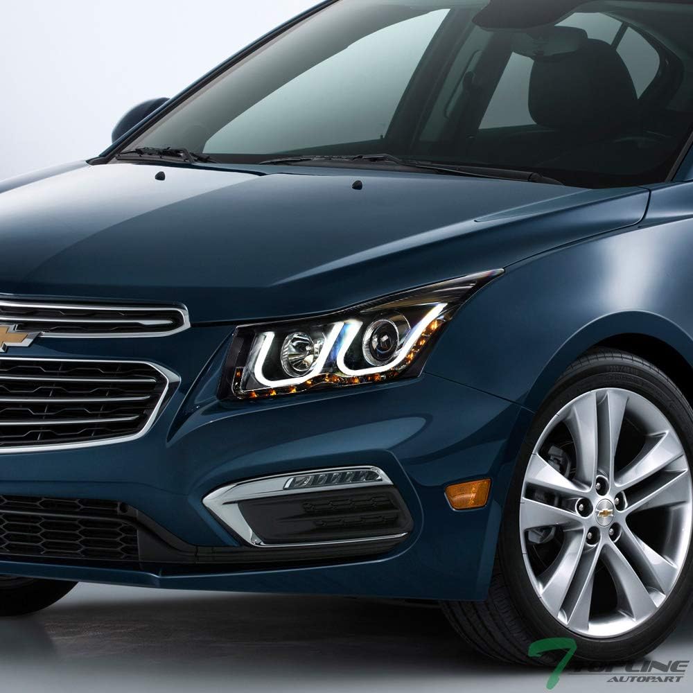 Matte Black LED Projector Headlights For Chevy Cruze K115831