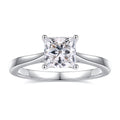 1.5ct Moissanite Solitaire Engagement Ring 925 Sterling Silver Princess Cut A217912