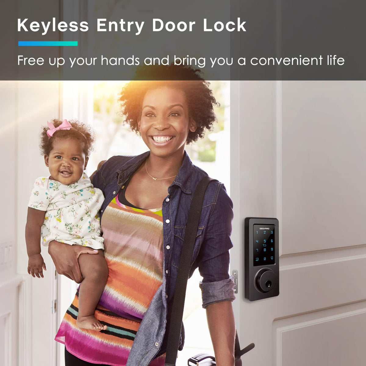 Smart Deadbolt Lock with Bluetooth App and Keypad Q5068