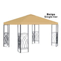 10x10' Replacement Canopy Top Patio Pavilion Gazebo Sunshade Polyester Cover I336