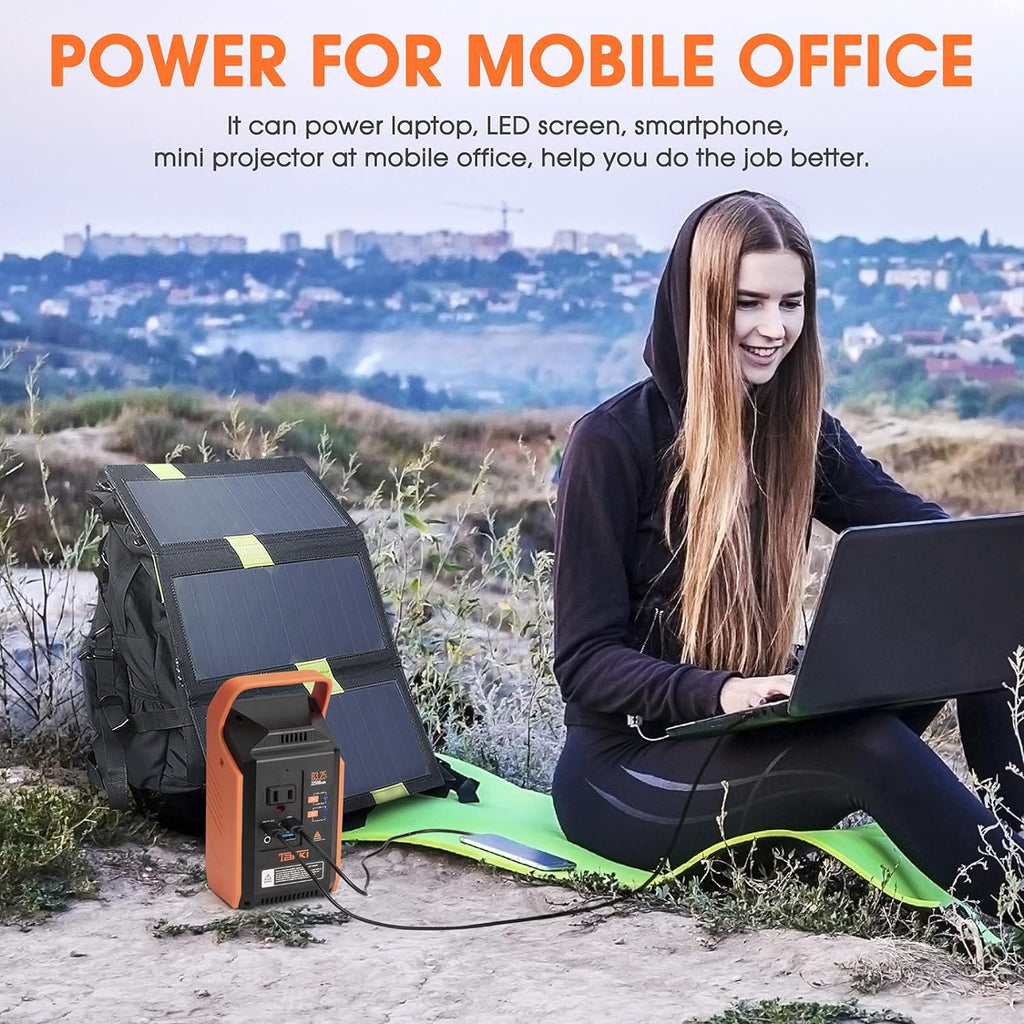 83Wh Portable Power Station with 110V AC Peak 120W Battery Backup Z85597