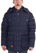 Navy Blue Thermal Padded Down Coat G597