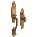 Satin Brass Single Cylinder Mortise Handleset Trim Set X4834