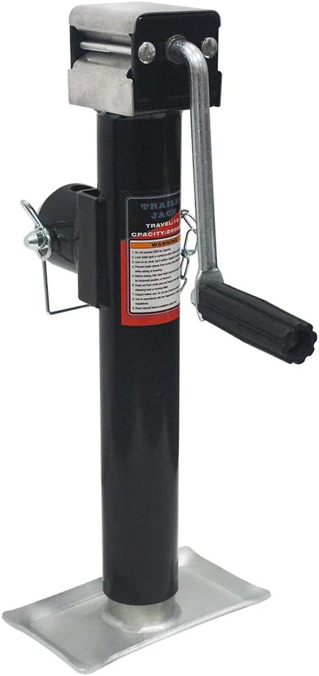 Stainless Steel Swivel Trailer Jack, 2000 lbs, 15 Inches, Pack of 2 M9687