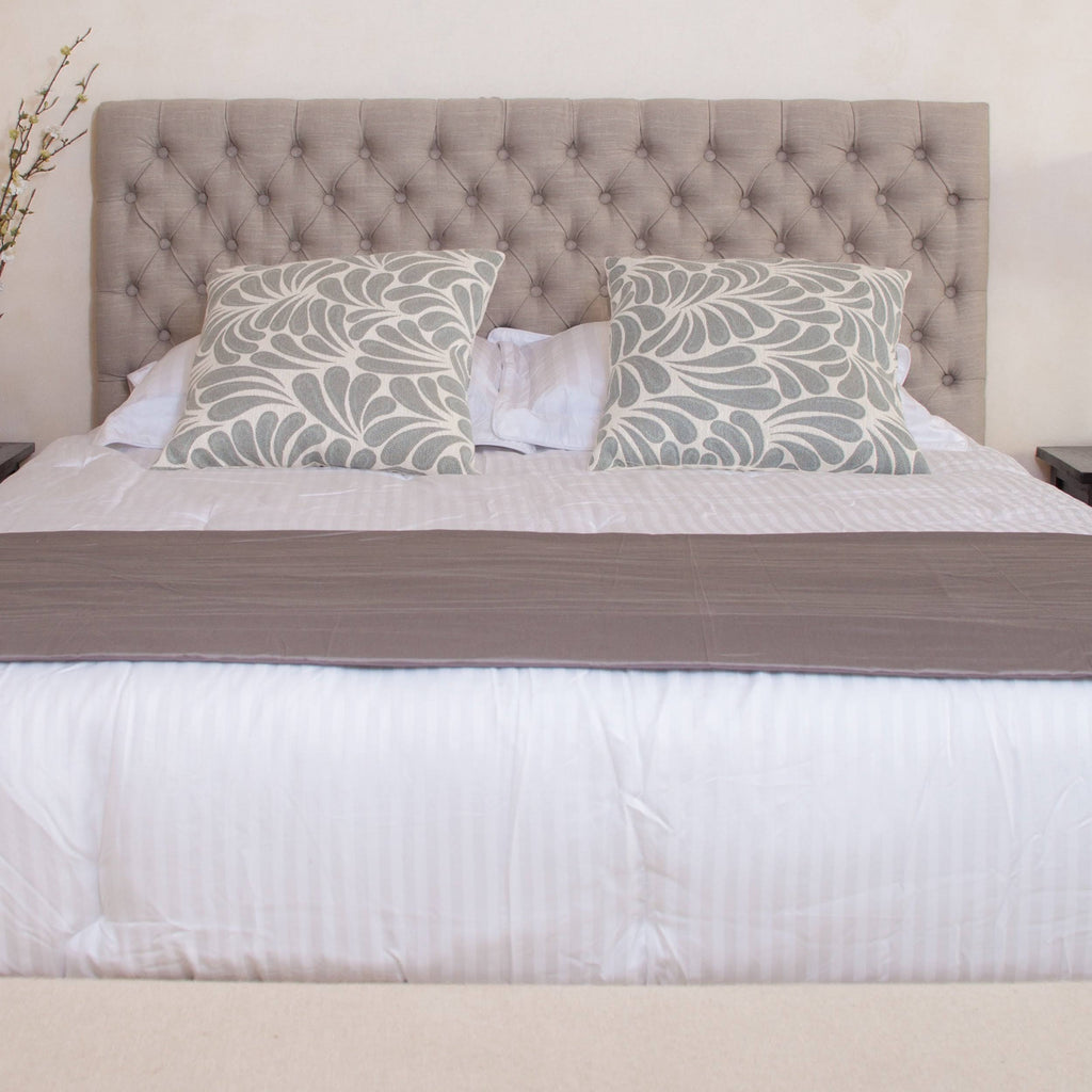 Light Beige Button Tufted Headboard King X230987