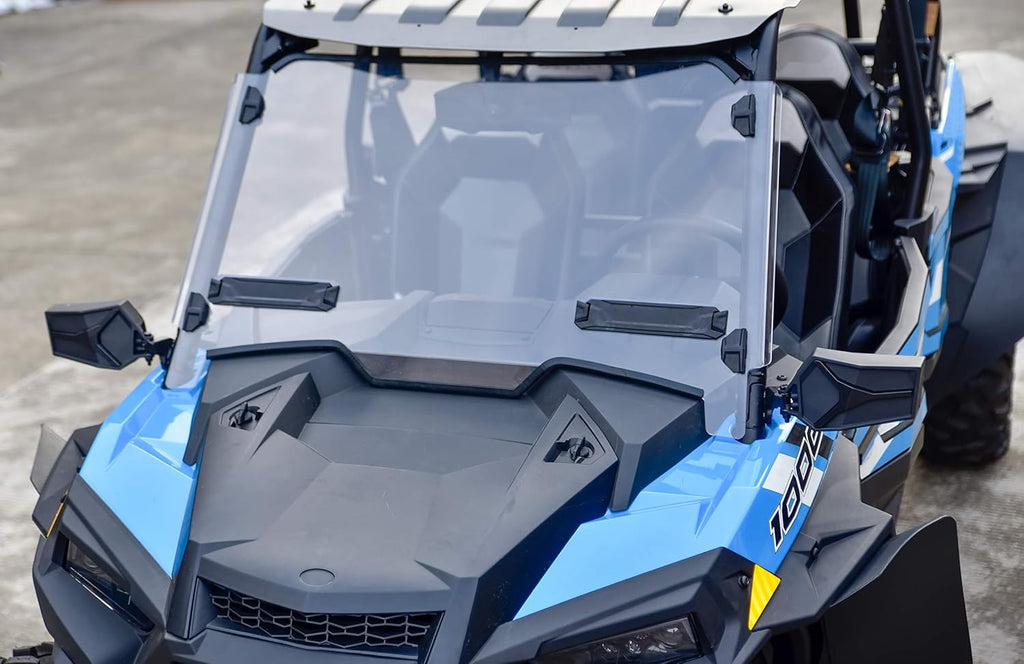 Clear Dustproof Hard Coat Poly Vented Full Windshield for Polaris RZR XP 1000 C2601