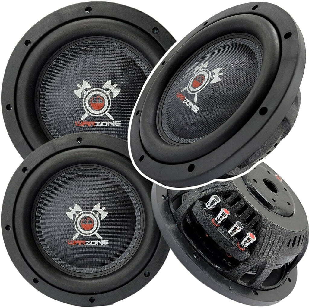 12 Inch 1500 Watt Max Power Shallow Subwoofer 4 Ohm DVC Dual Voice Coil - 2 Subwoofers D747160