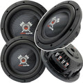 12 Inch 1500 Watt Max Power Shallow Subwoofer 4 Ohm DVC Dual Voice Coil - 2 Subwoofers D747160