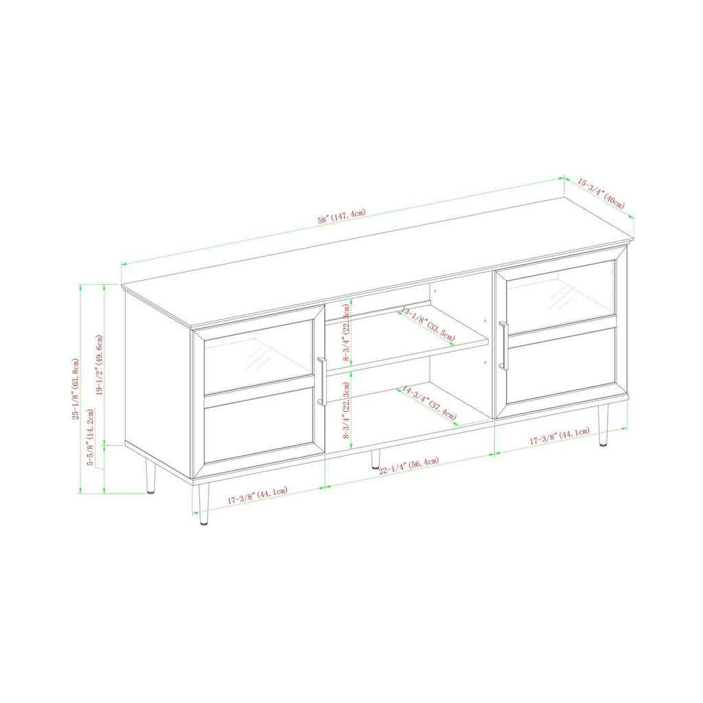 Reclaimed Barnwood 2-Door TV Console C7971