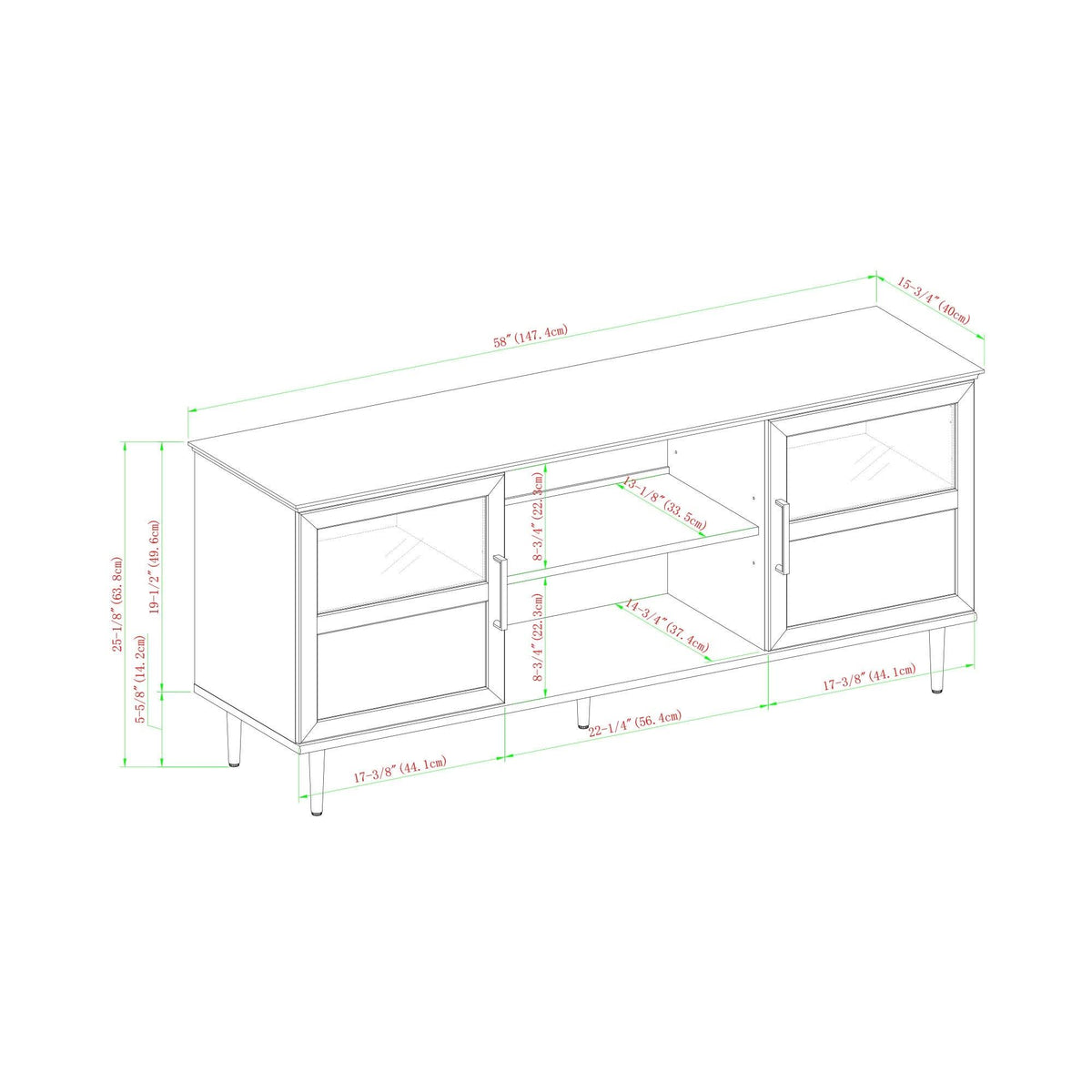 Reclaimed Barnwood 2-Door TV Console C7971