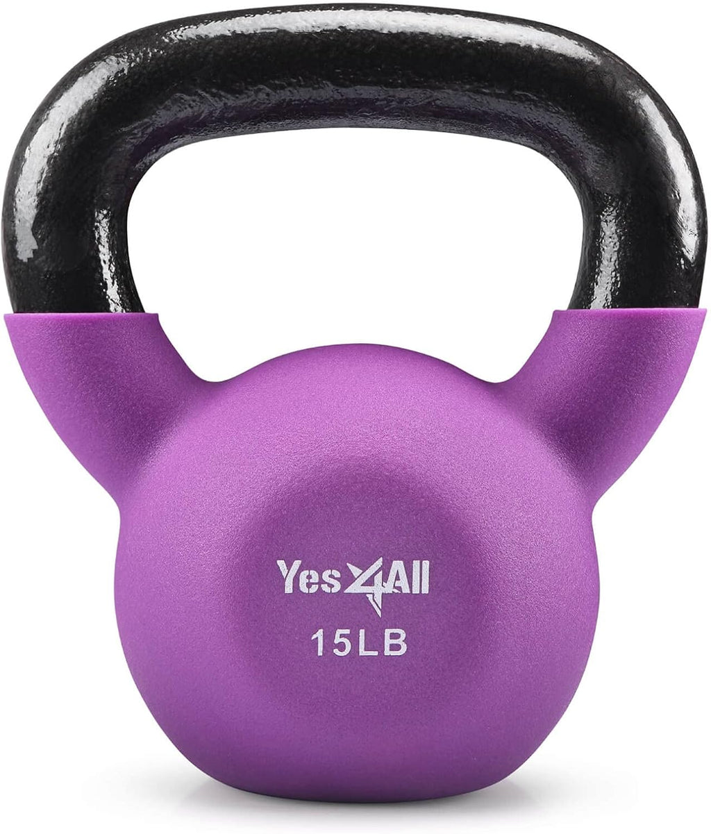 Neoprene Coated Kettlebell Weights, Pack of 2 T283