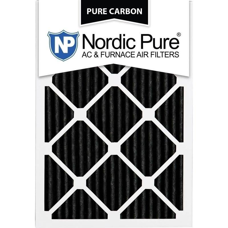 16x25x1 Carbon Pleated AC Furnace Air Filters 12 Pack R58107