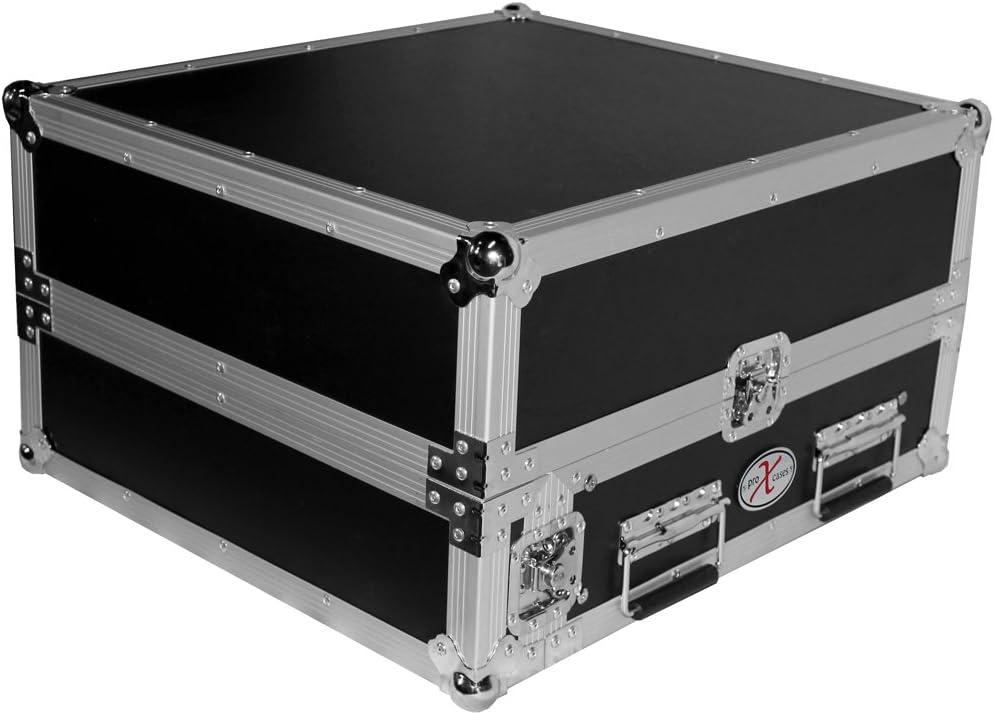 2 Space 10U Slant DJ Mixer Combo Rack with Sliding Laptop Shelf Q2977