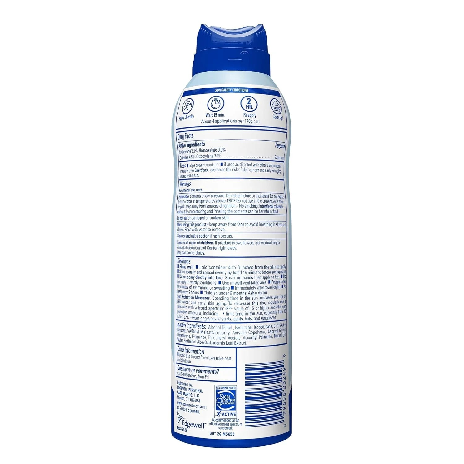 Spf#50+ Light As Air 6 Ounce Spray F63683