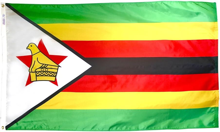 Zimbabwe Flag, 5x8 ft, Nylon L84150