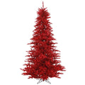 6.5 ft Tinsel Red Fir Tree Y3314