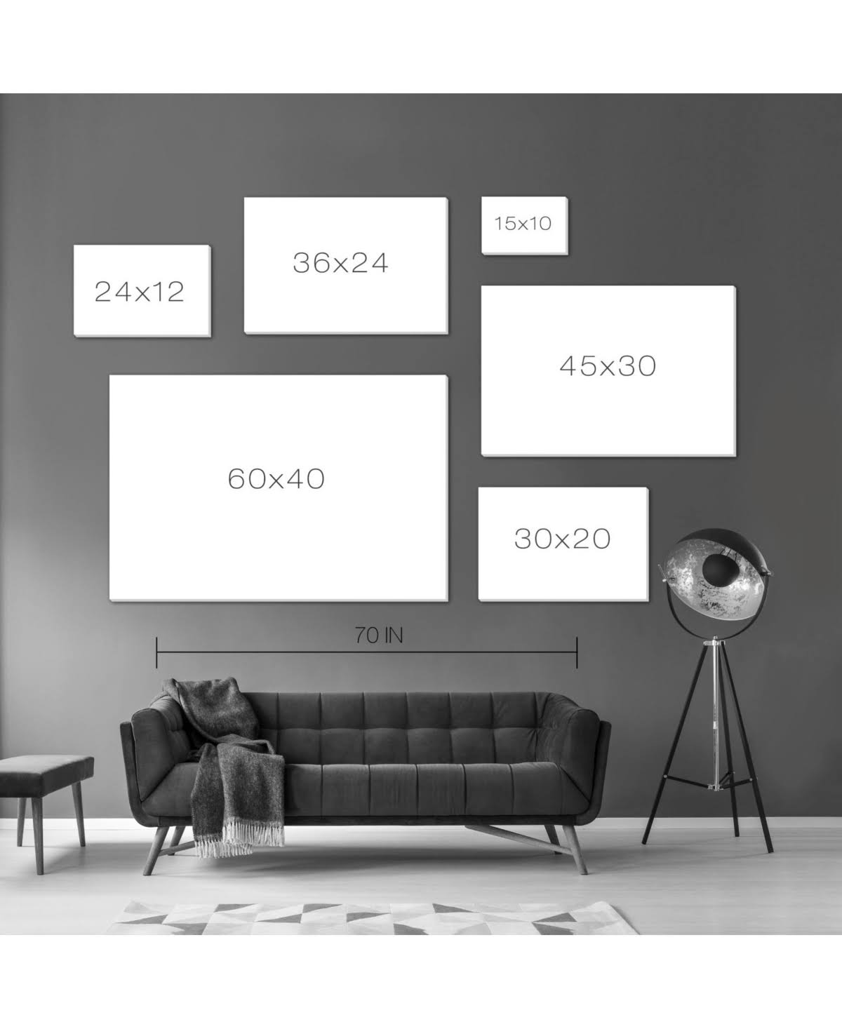 White Day and Night Canvas G8151