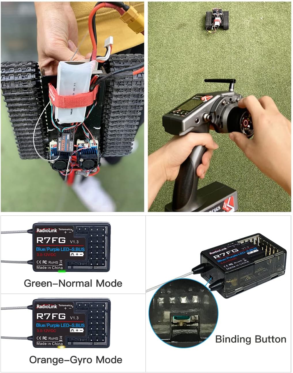 7 Channel 2.4GHz RC Car Receiver Pack of 2 E9502
