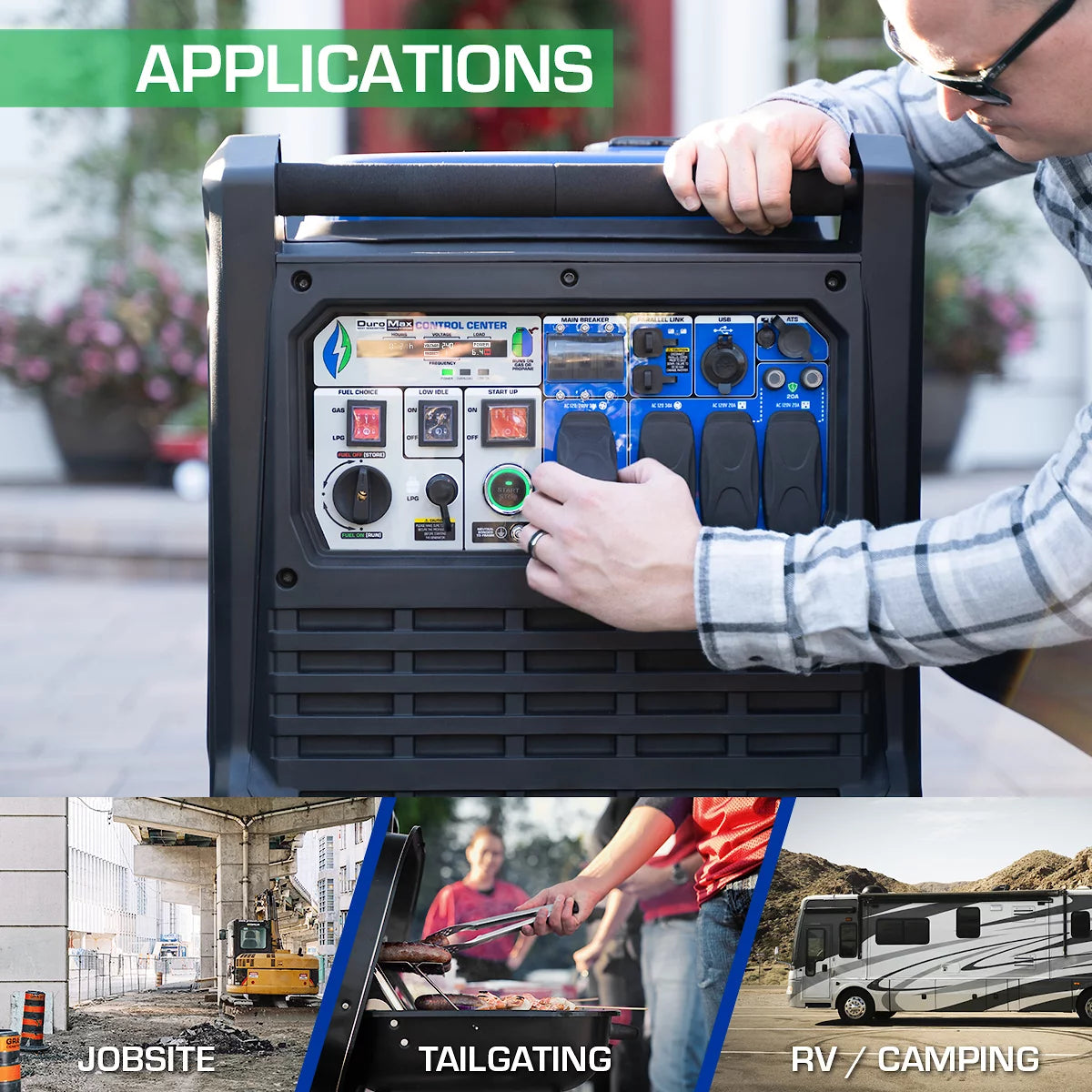 9,000 Watt Portable Dual Fuel Inverter Generator I431155