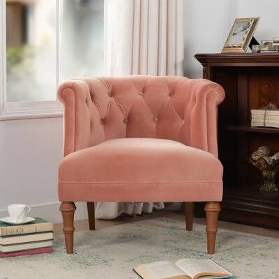 Orange 100% Polyester Chesterfield Chair G3564