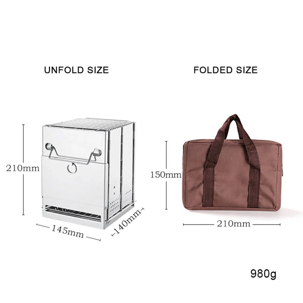 Portable Wood Burning Blowpipe Kit with Carry Bag I180819