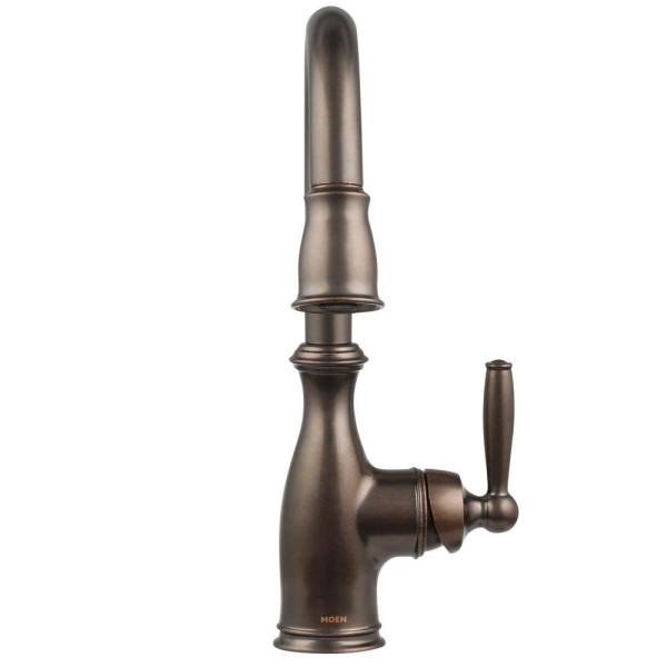 Oil Rubbed Bronze One-Handle Pulldown Bar Faucet I97316