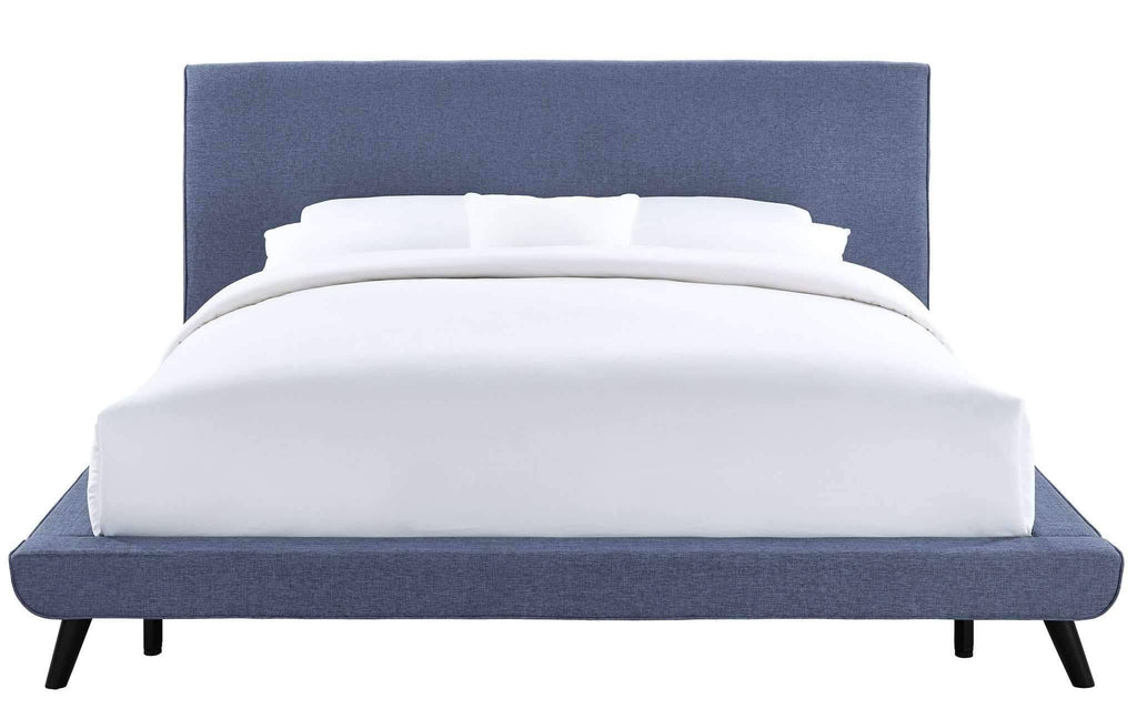 Grey Linen Full Bed U9318