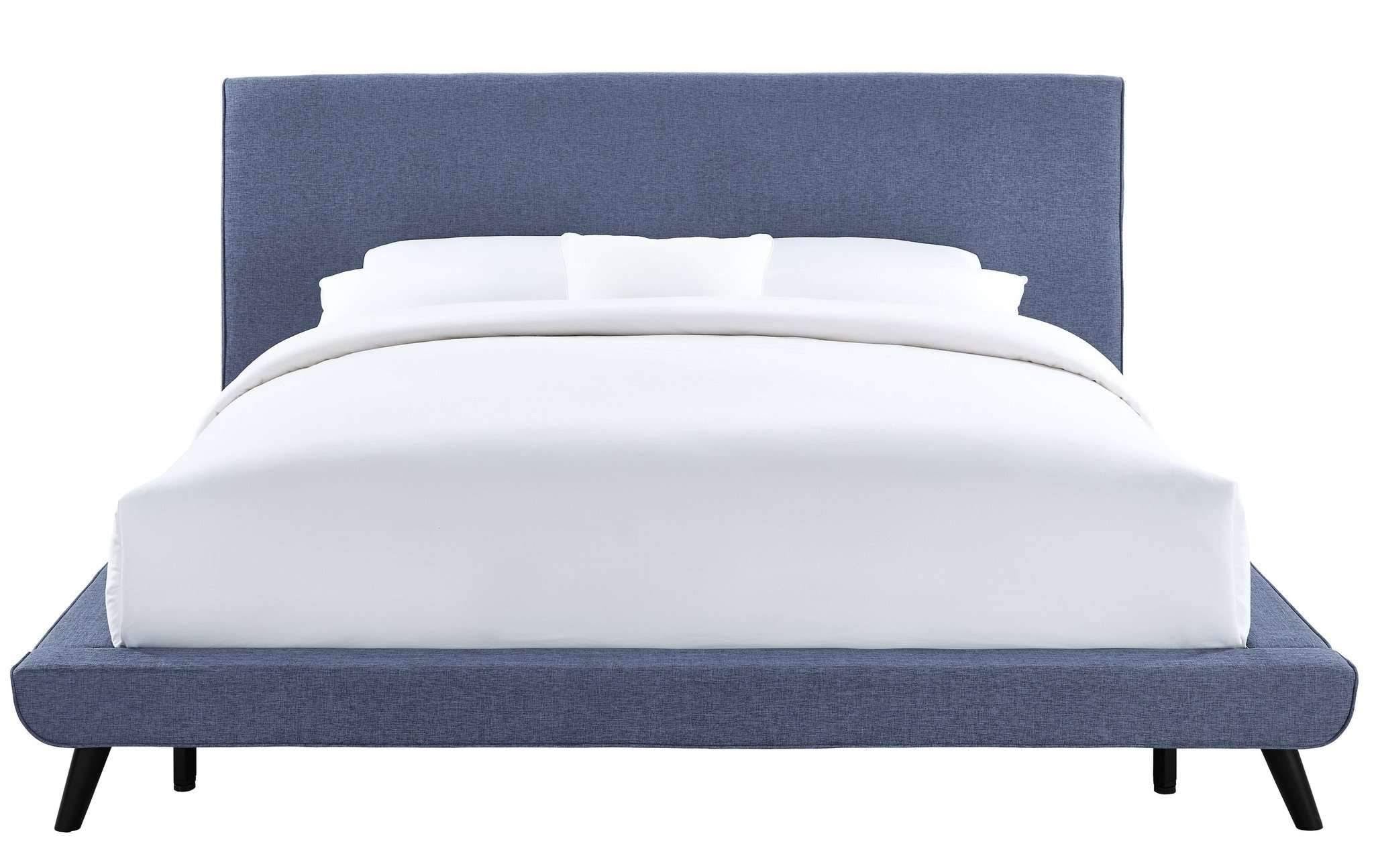 Grey Linen Full Bed U9318